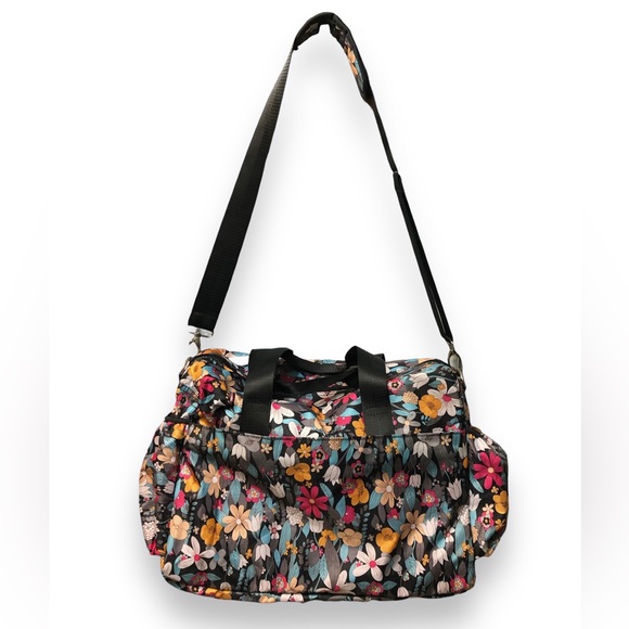 TREND LAB Floral Print Diaper Duffle Bag - Picture 3 of 8